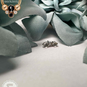 Ember 14 Karat White Gold 'Revel' w/ Moonstone & White CZ.