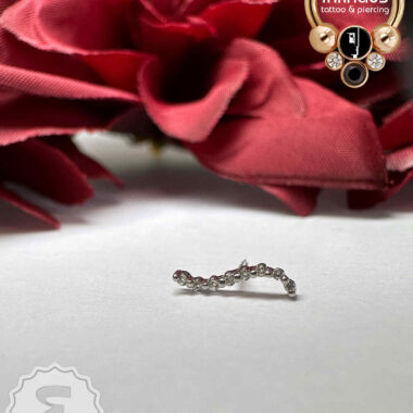 Ember 14 Karat White Gold 'Wisp' w/ White CZs.