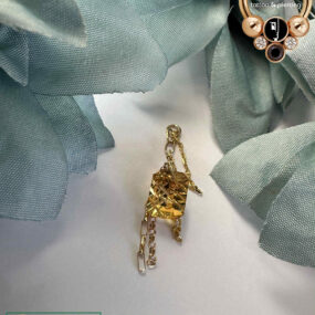 Hialeah Fine Jewellery 14 Karat Yellow Gold Fantasy Charm w/ Fantasy Cut Citrine.