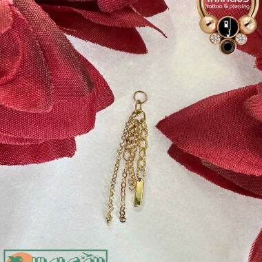 Hialeah Fine Jewellery 14 Karat Yellow Gold Junk Charm (no gems).