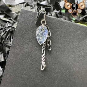 Hialeah Fine Jewellery Dark Labradorite Charm.