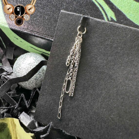 Hialeah Fine Jewellery 14 Karat White Gold Junk Charm (no gems).