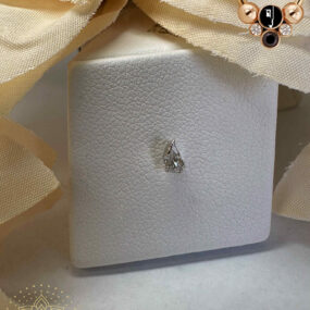 Buddha 14 Karat White Gold Occasion w/ White CZ.