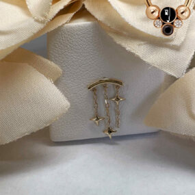 Modern Mood 14 Karat Yellow Gold Orion Star Dangle.