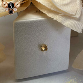 Buddha 14 Karat Yellow Peekaboo w/ genuine rose cut Citrine.